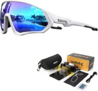 KAPVOE Cycling Glasses Polarized Sports Sunglasses MTB Mountain Bike Eyewear Men Women Road Bicycle BMX Running Fishing Golf