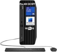 HP Prodesk 400 G9 SFF Small Form Factor Business Desktop Computer, 13th Gen Intel 14-Core i5-13500 (Beat i7-12700), 32GB DDR4 RAM, 1TB PCIe SSD, WiFi 6, Keyboard and Mouse, Windows 11 Pro, AZ-XUT