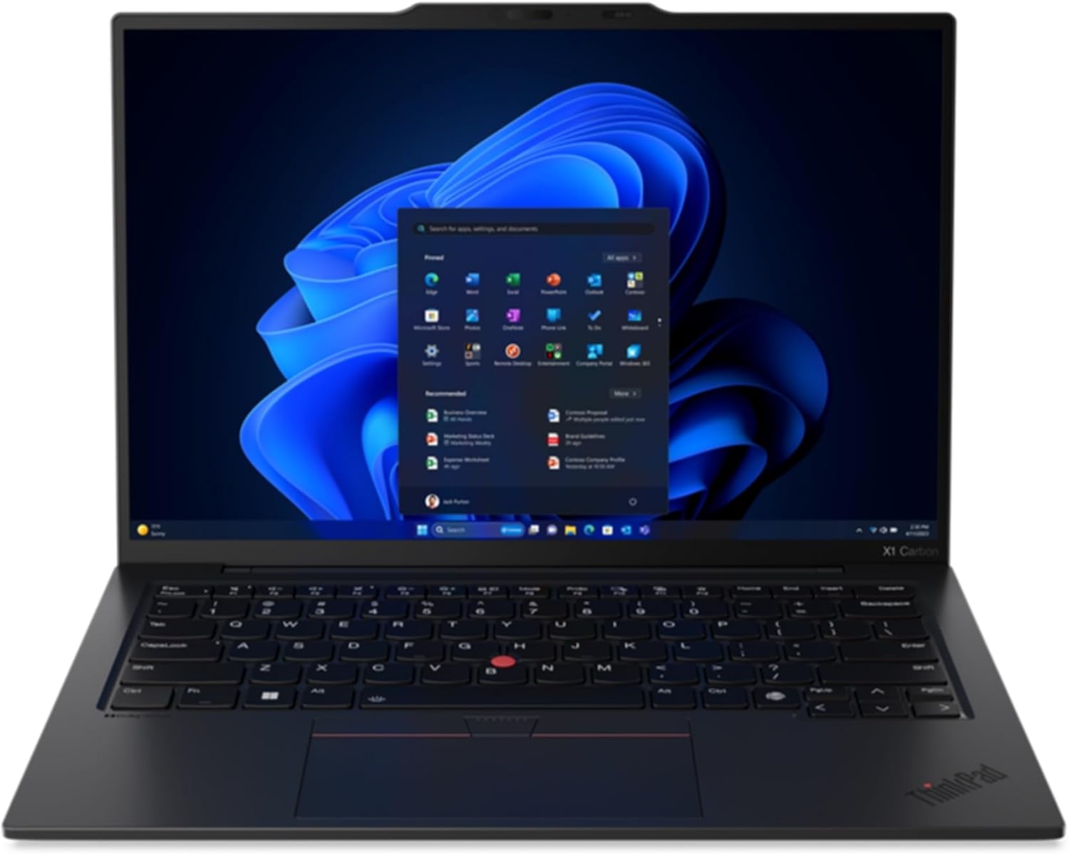 Lenovo Gen 12 ThinkPad X1 Carbon Laptop with Intel Ultra 7 155U Processor, 14″ WUXGA 100% sRGB Non-Touch Display, 32GB 6400MHz RAM, 1TB Gen4 Performance SSD, FHD+ IR+ RGB Camera, and Windows 11 Pro