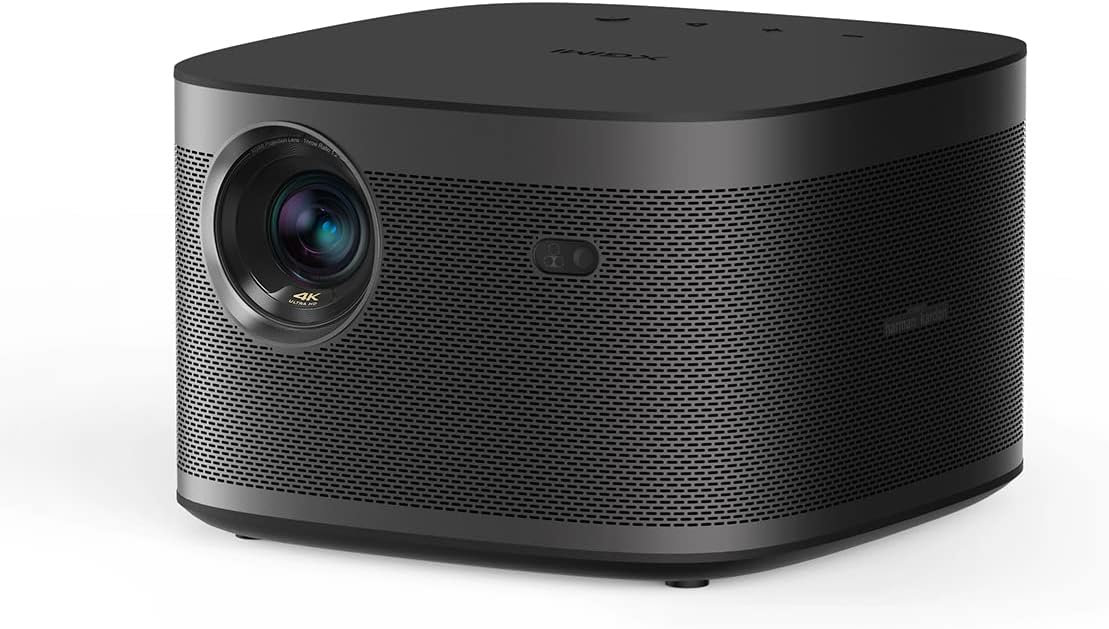 XGIMI Horizon Pro 4K Projector, 1500 ISO Lumens, Android TV 10.0 Movie Projector with Integrated Harman Kardon Speakers, Auto Keystone Screen Adaption Home Theater Projector