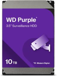 Western Digital 10TB WD Purple Surveillance Internal Hard Drive HDD – SATA 6 Gb/s, 256 MB Cache, 3.5″ – WD102PURZ