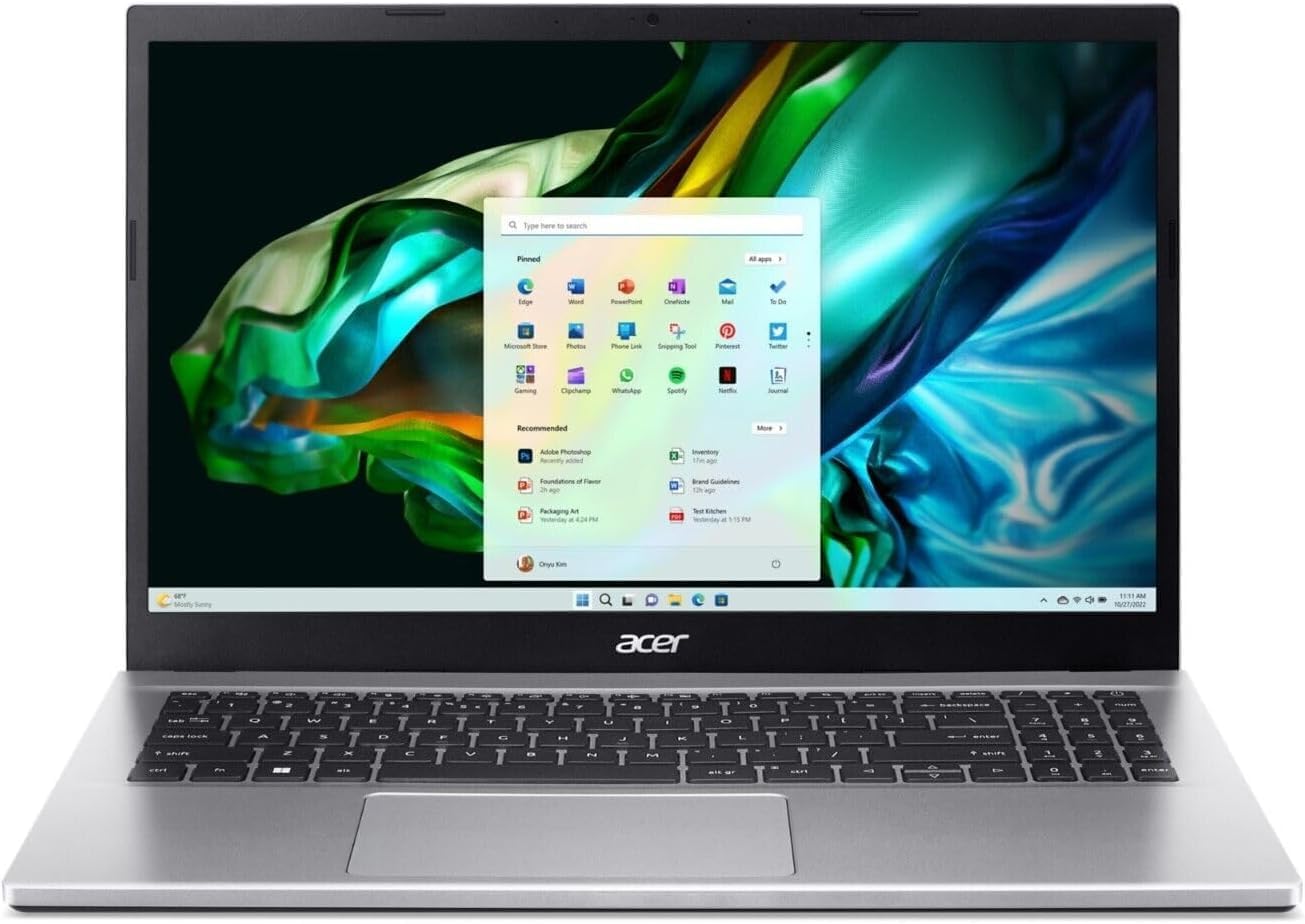 acer Aspire 3 Laptop | 15.6″ Full HD Display | AMD Ryzen 7 5700U Processor | AMD Radeon Graphics | 16GB RAM | 512GB SSD | Wi-Fi 6 | Windows 11 Home | DealExpress Accessories