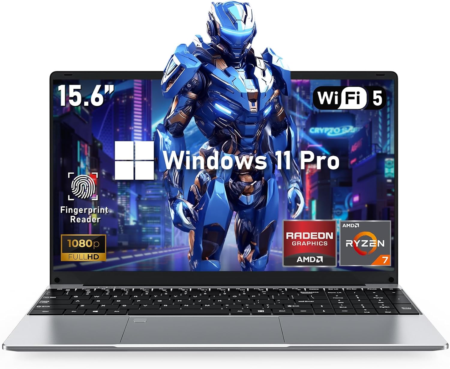 15.6 Inch Laptop Computer,Gaming Laptop,16GB RAM 1TB SSD,AMD Ryzen 7 5700U 8C/16T Processor(up to 4.3Ghz),AMD Radeon Graphics,15.6” FHD 1920 * 1080 Display,WiFi 5,BT5.0,Backlit Keyboard