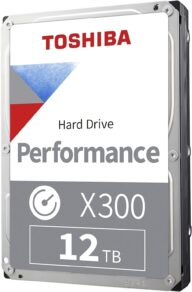 Toshiba X300 12TB Performance & Gaming 3.5-Inch Internal Hard Drive – CMR SATA 6 GB/s 7200 RPM 256 MB Cache – HDWR21CXZSTA