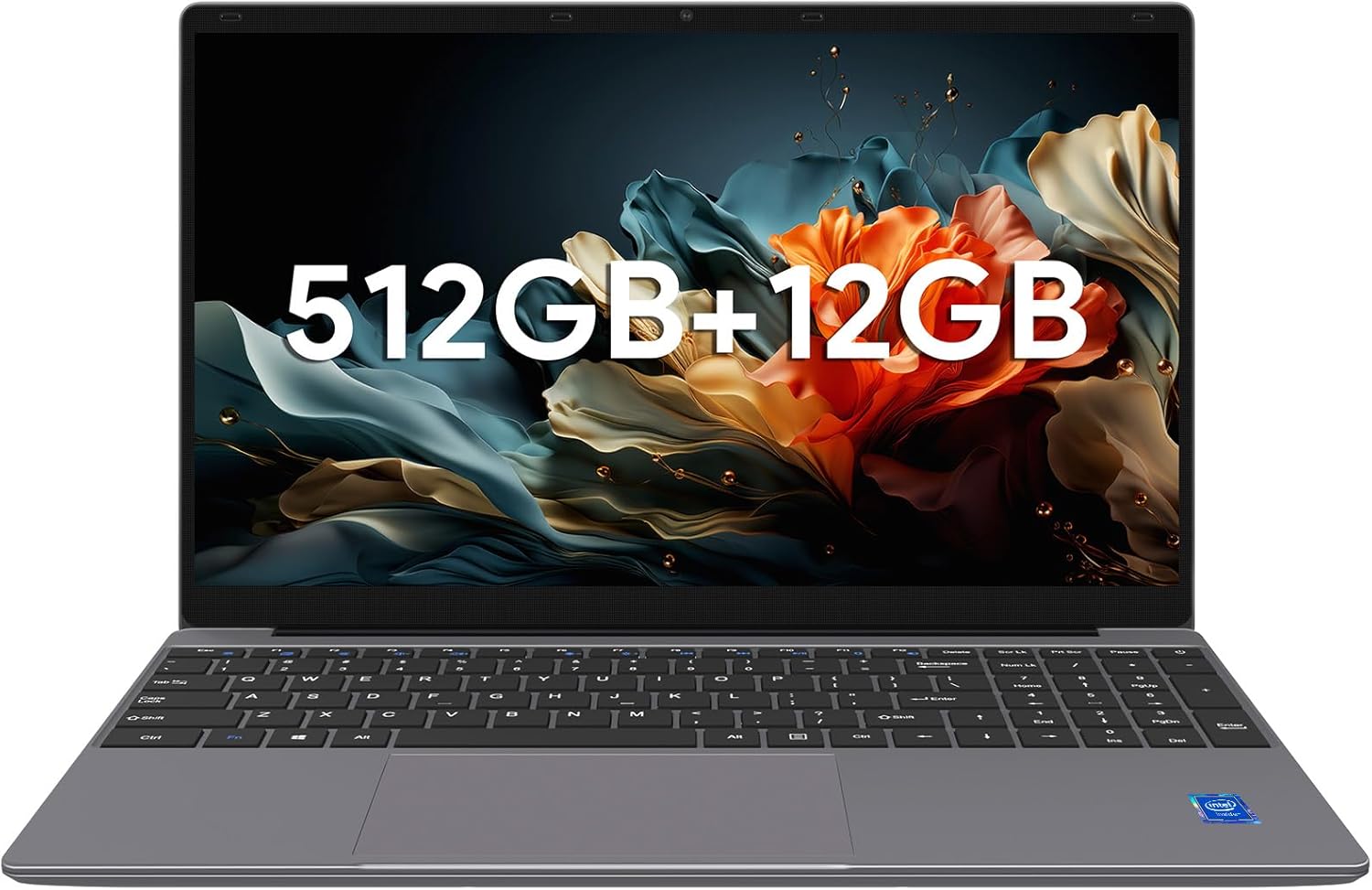 ApoloSign 12GB RAM, 512GB SSD Laptop, Expandable 1TB, with Intel N5095 High-Speed Performance Laptop Computer, Dual-Band WiFi, 178° Open Angle, Dual Speakers, and 15.6″ Full HD Display