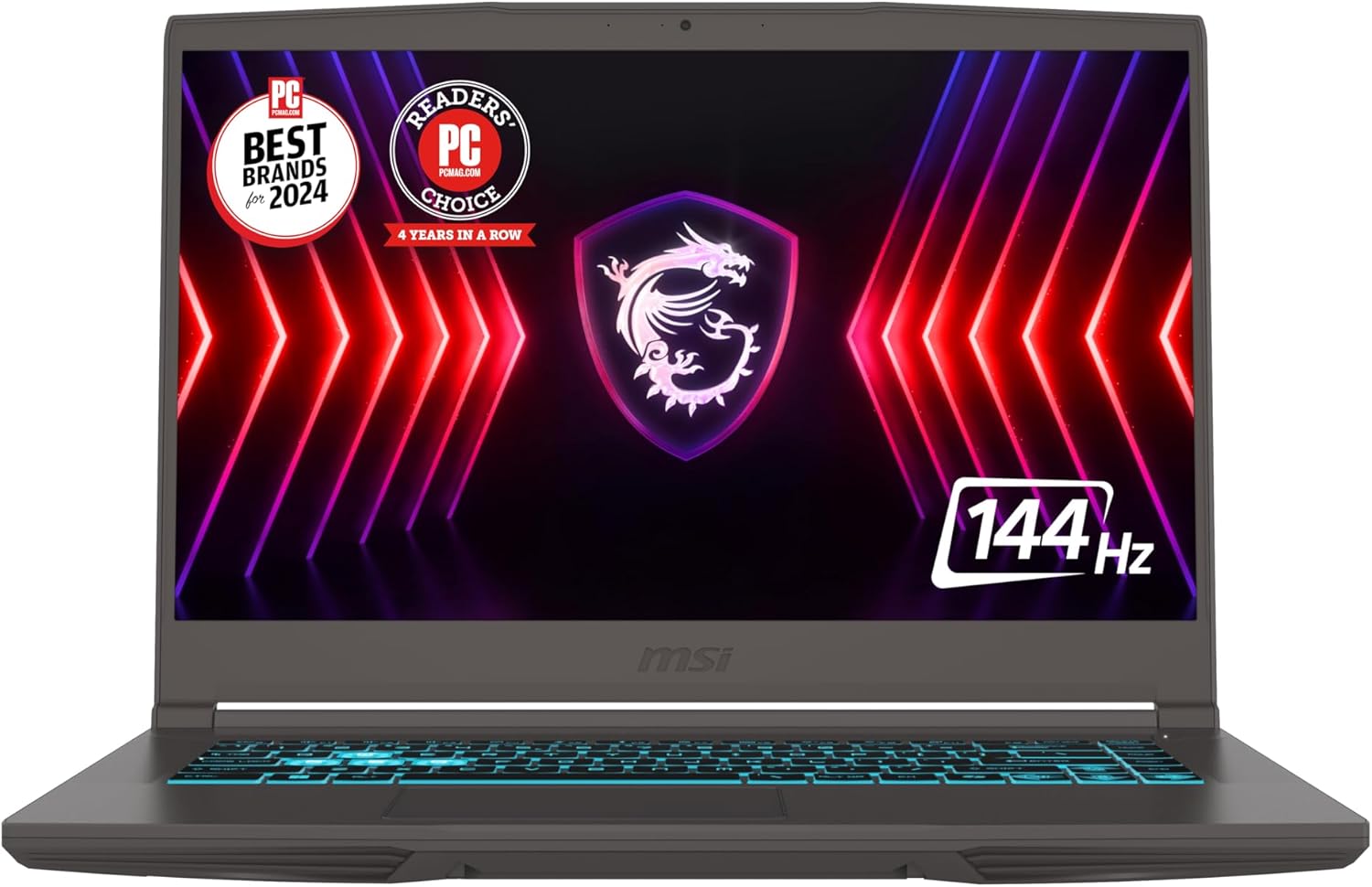 MSI Thin A15 15.6” 144Hz FHD Gaming Laptop: Ryzen 5-7535HS, NVIDIA Geforce RTX 2050, 8GB DDR5, 512GB NVMe SSD, Cooler Boost 5, Win 11: Black B7UCX-218US