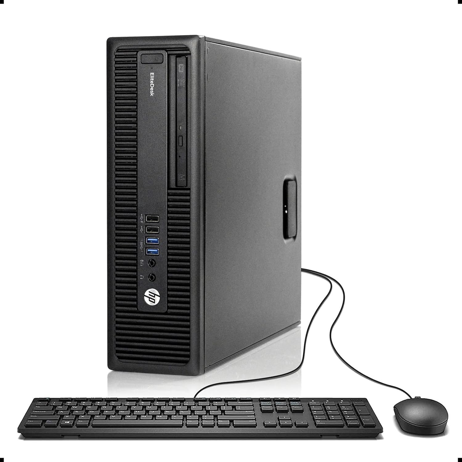 HP EliteDesk 800 G2 Business Class Desktop, Intel Core i5 6500 3.2Ghz, 8GB DDR4 RAM, 256GB SSD Hard Drive, Windows 10 (Renewed)