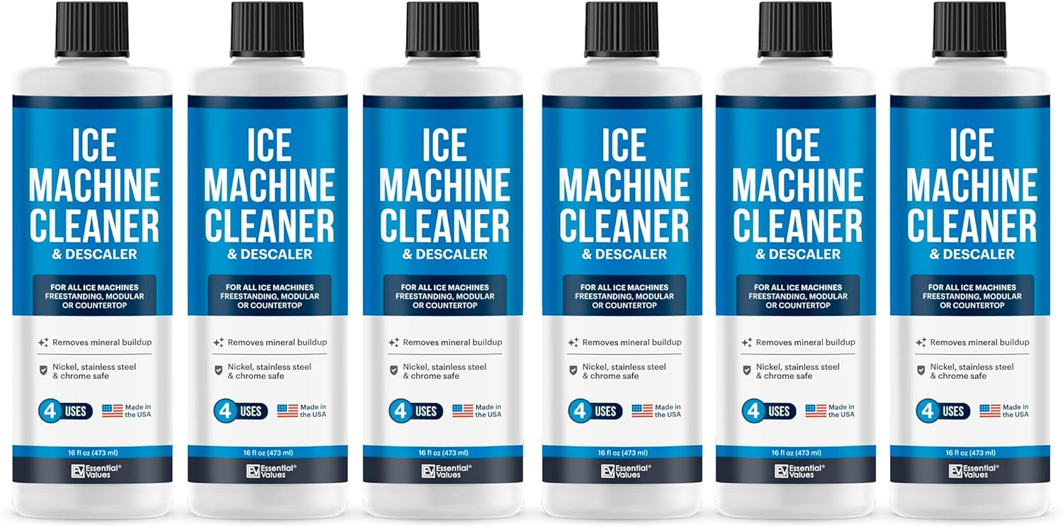 Ice Machine Cleaner and Descaler 16 fl oz Descaler | Ice Maker Cleaner Compatible with All Major Brands (Scotsman, KitchenAid, Affresh, Opal, Manitowoc) (6 pack)