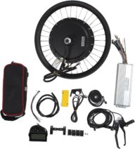 VGEBY Electric Bike Conversion Kit, 20 Inch 72V 3000W Front Rear Wheel E Bike Conversion Kit Ebike Hub Motor Kit Controller LCD Display Throttle Ebike