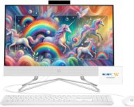 HP All-in-One Desktop Computer, 21.5″ 1080P FHD Display, 32GB RAM, 1TB PCIe SSD, Intel Celeron Processor, Webcam, WiFi, HDMI, RJ-45, Wired Keyboard & Mouse, w/WOWPC Bundle, Windows 11 Pro