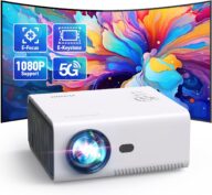 【Electric Focus】YUZINO Mini Projector with WiFi and Bluetooth, 2024 Upgrade Full HD1080P Portable Outdoor Projector with ZOOM for Movie Nights/Sports/Party Support Phone/Laptop/TV Stick/HDMI/USB