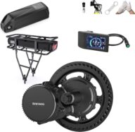 BAFANG 48V 500W Mid Drive Kit : BBS02 Motor with Battery (Optional), 8Fun Electric Bike Mid Mount Motor with Display & Chainring, DIY eBike Conversion Kit for Mountain Road Commuter Bicycle