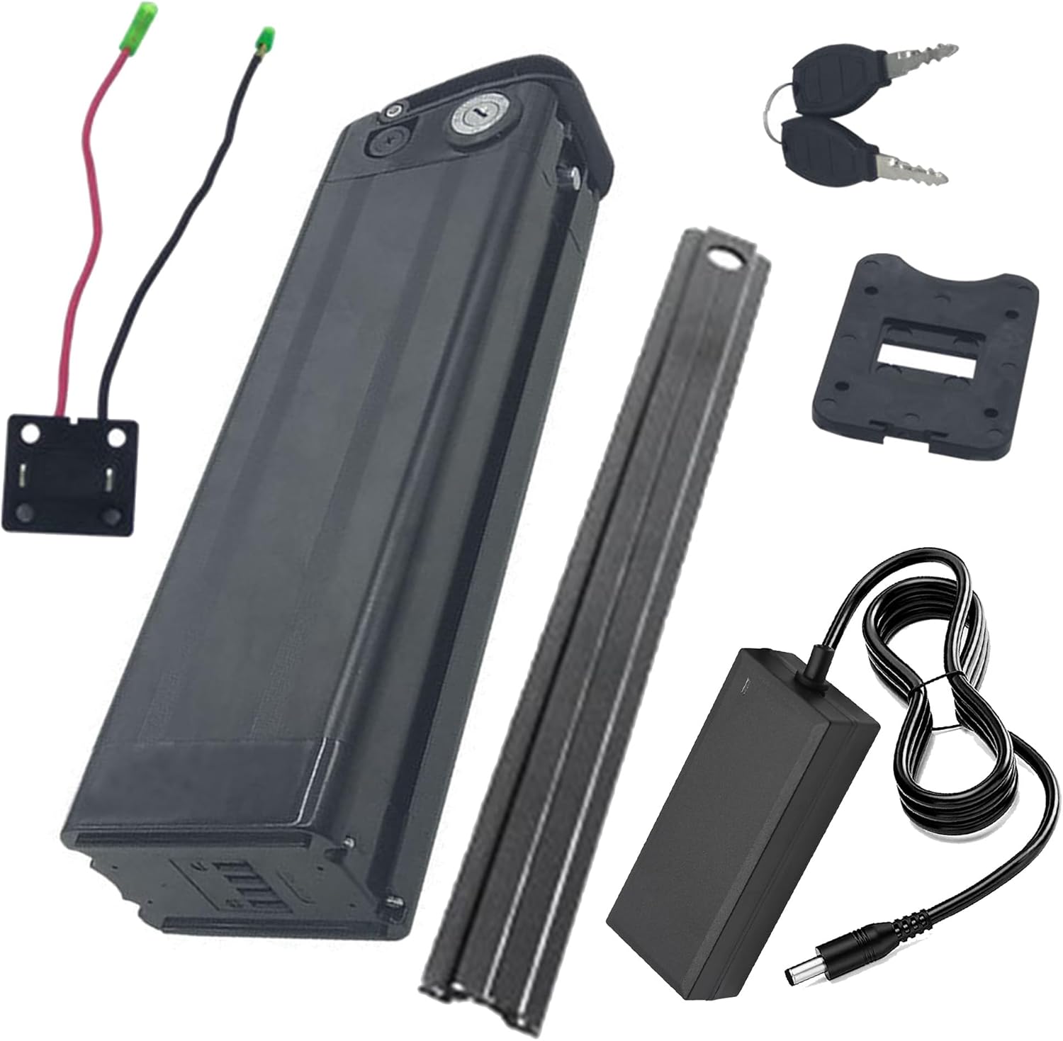 Ebike Battery 36V 10Ah 8Ah 12.5Ah 18Ah 20Ah Lithium Battery 48V 10Ah 12.5Ah 15Ah 17.5Ah 20Ah Electric Bike Battery with Charger + Handle for Below 1000W Motor Kit,48v20ah