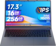 Laptop – Laptop Computer, 17 inch Laptop, 16GB DDR4 RAM 256GB SSD, Intel Celeron N5095, Computers with Win 11, 1920 x 1080 Display, Type-C, HD for Businesses and Students