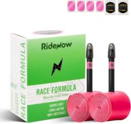 RideNow TPU Inner Tube, 2/4-Pack Road/Gravel/MTB/BMX Bike Inner Tube with 45/65/85mm Presta Valves, Ultra-Light & Puncture Resistant Bicycle Inner Tube(Include Bike Inner Tire Patch Repair Kits