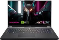 GIGABYTE AORUS 17H: 17.3″ Thin Bezel FHD1920x1080 360Hz Display, NVIDIA GeForce RTX 4080 Laptop GPU 12GB GDDR6, Intel Core i7-13700H,16GB DDR5 RAM, 1TB SSD,Win11 Home AD(AORUS 17H BXF-74US554SH),Black