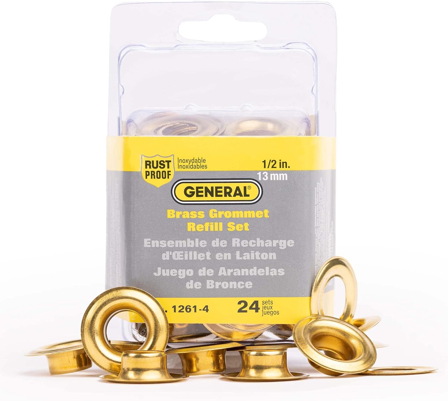 General Tools 1261-4 1/2-Inch Grommet Refill, 24 Sets