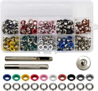 300 Set Grommet Kit Metal Eyelets Shoes Clothes Crafts with Installation Tools for DIY Project Craft Making Clothes Shoes Repair and Decoration 10 Colors (3/16inch/ 5mm)