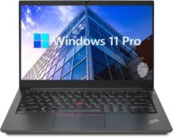 Lenovo ThinkPad E14 Gen 5 Business Laptop, 14″ FHD+ Display, AMD Ryzen 7 7730U (Beat i7-1255U), 16GB RAM, 512GB SSD, FP Reader, Backlit Keyboard, HDMI, RJ45, Wi-Fi 6, Windows 11 Pro, Black