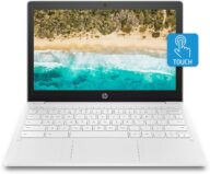 HP Chromebook 11-inch Laptop – MediaTek – MT8183 – 4 GB RAM – 32 GB eMMC Storage – 11.6-inch HD IPS Touchscreen – with Chrome OS™ – (11a-na0050nr, 2020 model, Snow White)