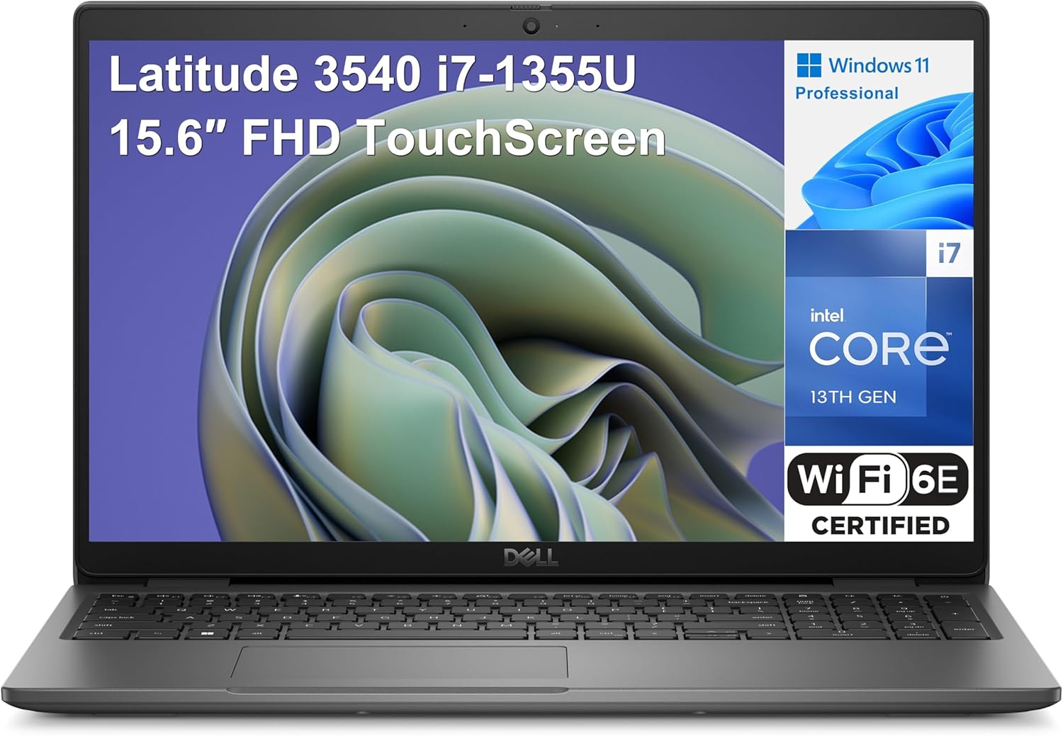 Dell Latitude 3540 15.6″ Touchscreen FHD Business Laptop Computer, 13th Gen Intel 10-Core i7-1355U up to 5.0GHz, 32GB DDR4 RAM, 1TB PCIe SSD, WiFi 6E, Bluetooth, Type-C, FHD Webcan, Windows 11 Pro