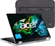 Acer Aspire 3 Spin 14 Convertible Laptop | 14″ 1920 x 1200 IPS Touch Display | Intel Core i3-N305 | Intel UHD Graphics | 8GB LPDDR5 | 128GB SSD | Wi-Fi 6 | Windows 11 Home in S mode | A3SP14-31PT-37NV