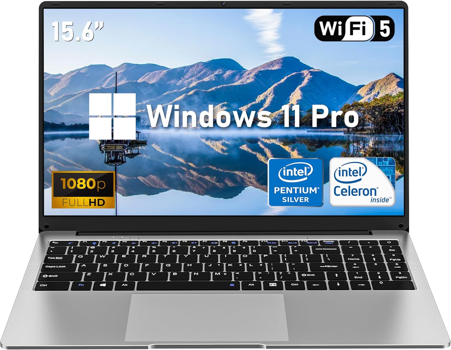 15.6” Laptop Computer, N4000 Processor Laptops with 8GB RAM, 256GB SSD,15.6 inch FHD 1920 * 1080 Display, WIFI5, BT4.2, Windows 11 Pro