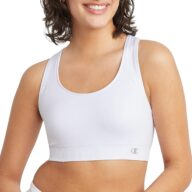 Champion Women’s Sports Bra, Infinity Racerback, Moderate Support, Seamless Sports Bra for Women