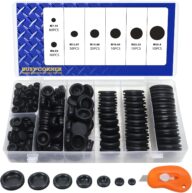 200 Pieces Closed Rubber Grommet Firewall Solid Closed Hole Plug Assortment Kit for Wire Electrical Appliance Plumbing, 7 Sizes 1/4″ 3/8″ 1/2″ 5/8″ 3/4″ 7/8″ 1″