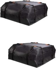 ibasenice 2 Pcs Roof Bag Auto Rooftop Cargo Carrier Vehicle Roof Cargo Holder Rooftop Luggage Carrier Rooftop Cargo Bag for Car Travel Storage Box Sun Protection 420d Oxford Cloth