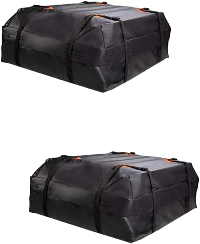 ibasenice 2 Pcs Roof Bag Auto Rooftop Cargo Carrier Vehicle Roof Cargo Holder Rooftop Luggage Carrier Rooftop Cargo Bag for Car Travel Storage Box Sun Protection 420d Oxford Cloth