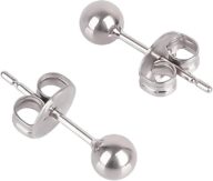 Ball Stud Titanium Earrings,Hypoallergenic for Women High Polished Colored for Sensitive Ears, 3mm and 4mm Pure Titanium Nickel-Free Lead-Free