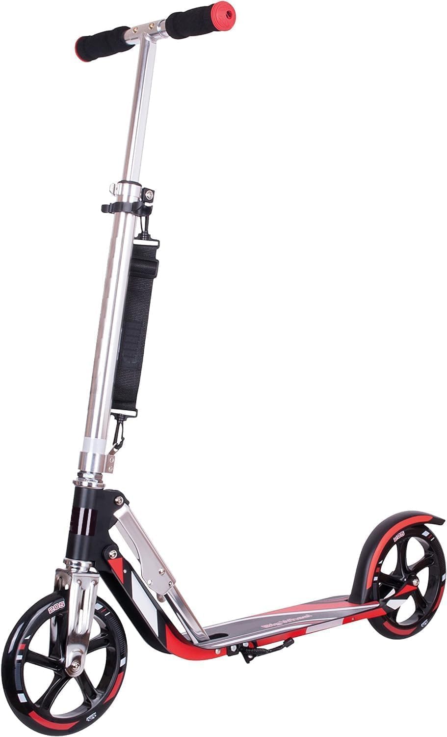 HUDORA Scooter for Kids Ages 6-12 – Scooter for Kids 8 Years and Up, Scooters for Teens 12 Years and Up, Adult Scooter with Big Wheels, Lightweight Durable All-Aluminum Frame Scooter