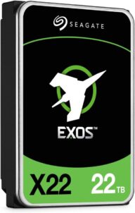 Seagate Exos X22 22TB SATA 6Gb/s 7200RPM 3.5″ Enterprise Hard Drive – ST22000NM001E (Renewed)