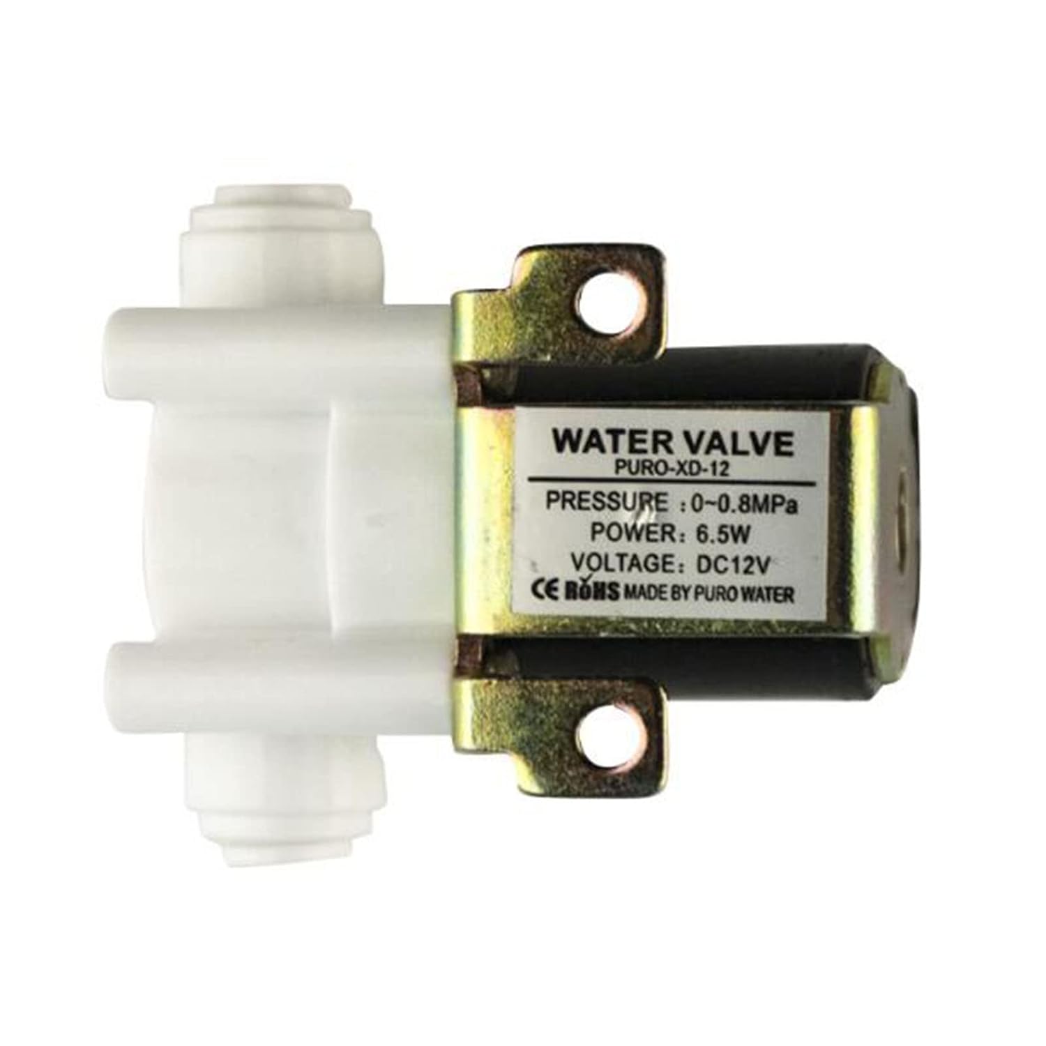 Replacement Ice Machine Water Inlet Valve for Commercial Ice Maker HZB-50A/HZB-50/HZB-60/HZB-80 Small Ice Machine Water Supply Valve Accessories DC12V 6.5W