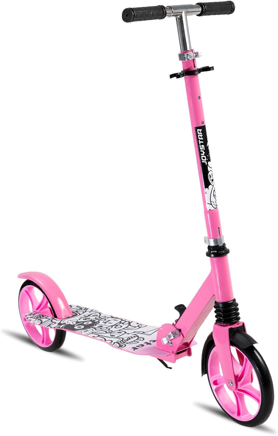 JOYSTAR Kick Scooter for Kids Ages 5-9 & Teens, 8 in Big Wheel Scooter for Boys Girls, Foldable Kids Scooter with Adjustable Handlebars, Front Shock Absorption & Rear Brake, Multiple Colors