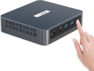 WI-6 Pro Mini PC, Intel 12th N100(3.4GHz) Mini Desktop Computers,8GB DDR4 RAM 256GB SSD Micro PC Support 4K@60Hz Triple Output/WiFi5/BT4.2 (2024 Newest N100 8GB DDR4 RAM 256GB SSD)