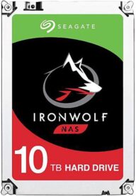 Seagate IronWolf 10Tb NAS Internal Hard Drive HDD – 3.5 Inch SATA 6GB/S 7200 RPM 256MB Cache for Raid Network Attached Storage (ST10000VN0004)