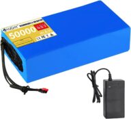 48V Electric Bicycle Battery 48V 50Ah Electric Bike Lithium Battery Ebike Motorcycle Scooter Battery for 0-2500W Electric Bicycles Motor