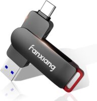 Fanxiang 512GB Flash Drive Up to 560MB/s External SSD,Type C & 3.2 USB-A,Gen 2 Thumb Drive,Memory Stick for iPhone15/PS4//Android Phone/Windows/Mac