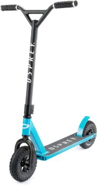 Osprey Dirt Scooter, All Terrain Trail Adult Scooter with Chunky Off Road Tyres, Black