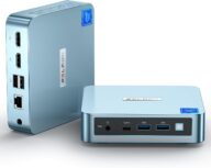 PELADN N95 Mini PC, Intel 12th Gen Alder Lake- N95(up to 3.4GHz), 16GB DDR4 3200Mhz RAM 512GB M.2 PCIe SSD, Desktop Computer Support 4K Dual Display/USB3.2/WiFi 5/BT4.2