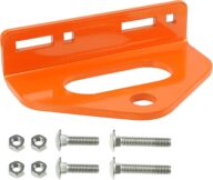 Zero Turn Mower Trailer Tow Hitch 1/4″(6mm) – Heavy Duty Lawn Mower Trailer Hitch 3/4″ Hole Center with 2 Types Carriage Bolt Orange