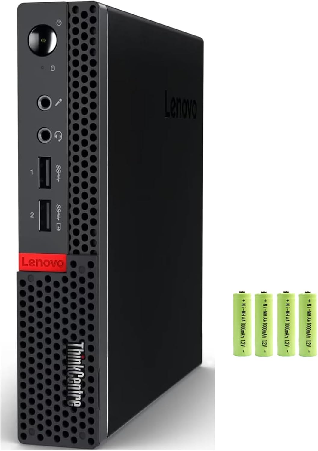 Lenovo ThinkCentre M625 Mini Desktop Computer PC [Windows 11 Pro], 2-core AMD A4-9120C (up to 2.4 GHz), 16GB RAM, 512GB PCIe SSD, AMD Radeon R4 Graphics, AC Wi-Fi, Bluetooth 5.0, USB, RJ-45, w/Battery