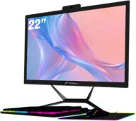 All-in-One Desktop, 22″ Display, Intel Core i5 2.9GHz up to 3.6GHz, 16G Memory, 512G SSD, WiFi 5, Bluetooth, RGB Keyboard & Mouse & Mouse Pad, Webcam, W10H64