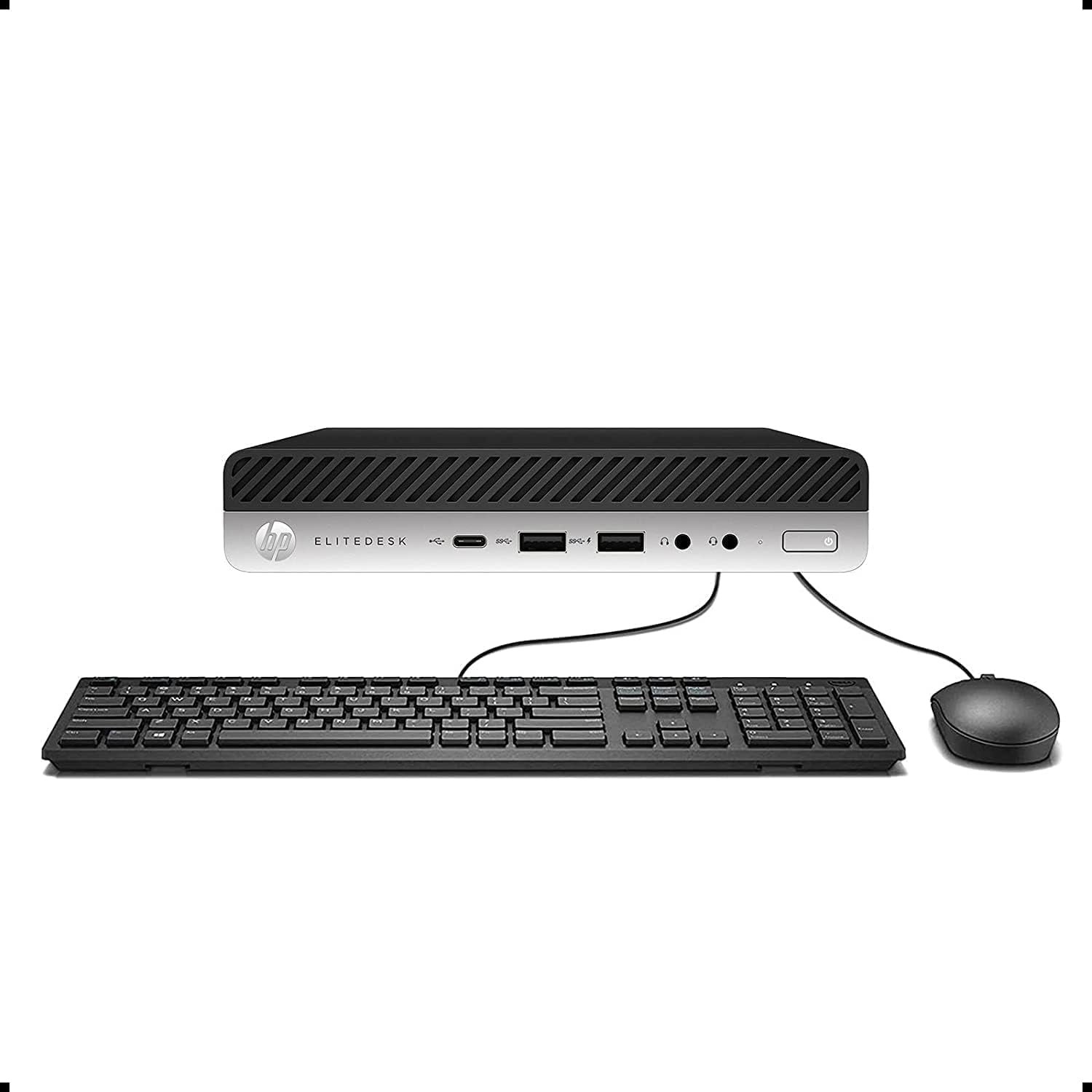 HP EliteDesk 800 G4 Mini Business Desktop PC, Intel Core i5-8500, 16 GB RAM DDR4, 512 GB SSD,with Mouse&Keyboard Windows 11 Pro (Renewed)