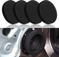 4PCS Speaker Foam Rings 6.5 inch Speaker Baffle Self-Adhesive Door Speaker Foam Enhancer for Enhancing Stereo Audio Sound, Universal Speaker Gasket Car Accessories Bass Blocker Kit