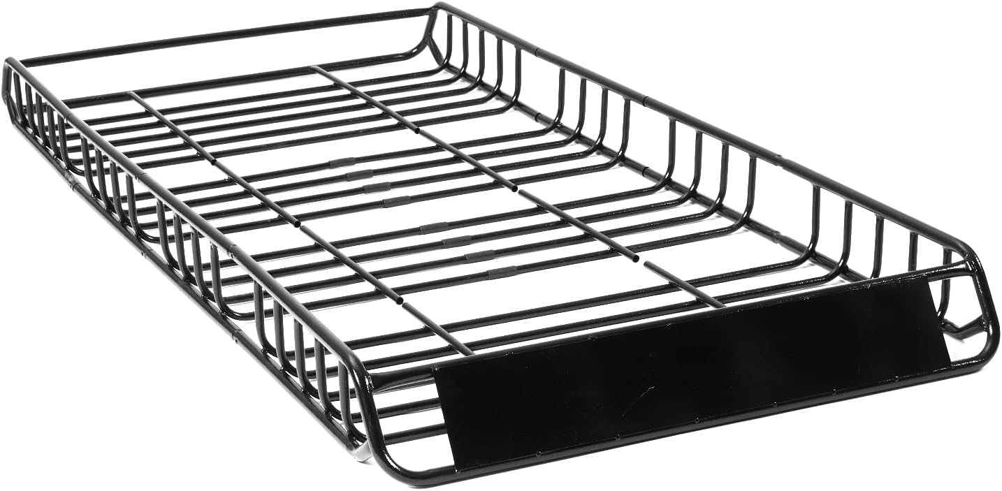 Universal Roof Rack Carrier Basket 78” x 36”, 300Lbs Capacity Rooftop Cargo Carrier Basket with Extension, Car Top Luggage Holder for Traveling, Camping, Roadtrip