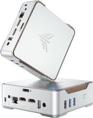 KAMRUI GK3Plus Mini PC,12th Alder Lake N97 CPU(up to 3.6GHz) Mini Desktop Computer,8GB DDR4 RAM 256GB M.2 SSD,Micro PC Support 4K Triple Display,WiFi5,BT4.2,VESA,Gigabit Ethernet for Business Office