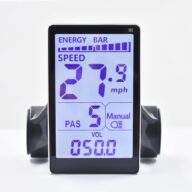 Ebike Display, UART No. 2 Protocol, 24V-60V Aluminum Alloy Frame Cycling Computer, Ebike LCD Display to Enrich Cycling Journey